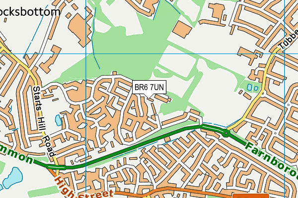 BR6 7UN map - OS VectorMap District (Ordnance Survey)