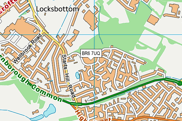 BR6 7UQ map - OS VectorMap District (Ordnance Survey)