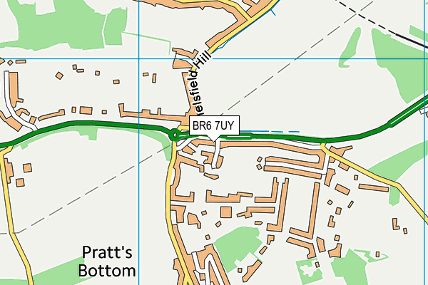 BR6 7UY map - OS VectorMap District (Ordnance Survey)