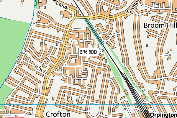 BR6 8DD map - OS VectorMap District (Ordnance Survey)