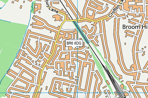 BR6 8DG map - OS VectorMap District (Ordnance Survey)