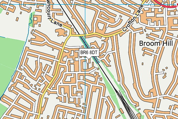 BR6 8DT map - OS VectorMap District (Ordnance Survey)