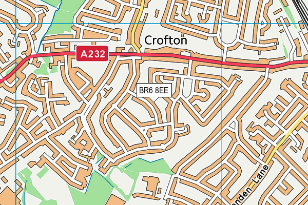 BR6 8EE map - OS VectorMap District (Ordnance Survey)