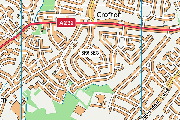 BR6 8EG map - OS VectorMap District (Ordnance Survey)