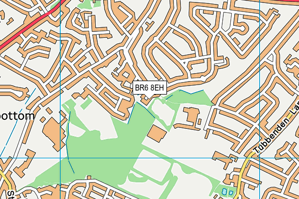 BR6 8EH map - OS VectorMap District (Ordnance Survey)