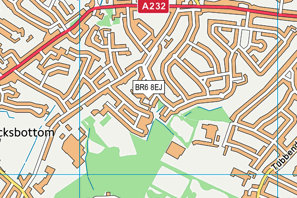 BR6 8EJ map - OS VectorMap District (Ordnance Survey)