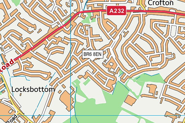 BR6 8EN map - OS VectorMap District (Ordnance Survey)