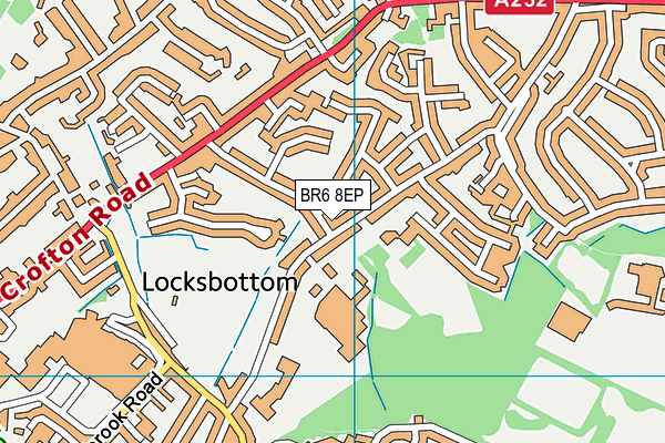 BR6 8EP map - OS VectorMap District (Ordnance Survey)