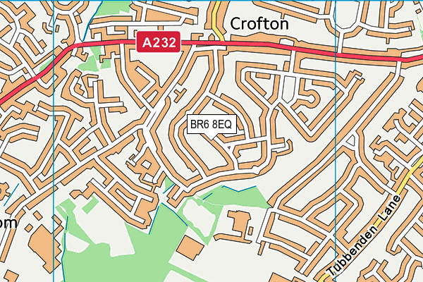 BR6 8EQ map - OS VectorMap District (Ordnance Survey)