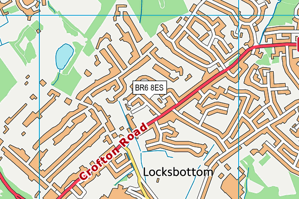 BR6 8ES map - OS VectorMap District (Ordnance Survey)