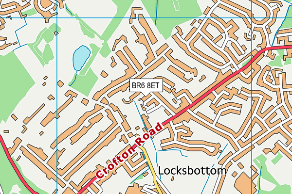 BR6 8ET map - OS VectorMap District (Ordnance Survey)
