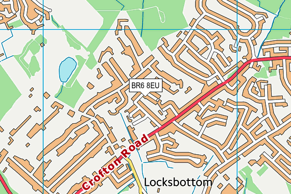 BR6 8EU map - OS VectorMap District (Ordnance Survey)