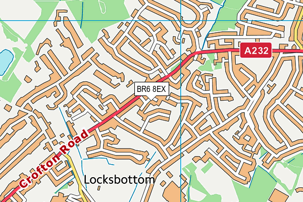 BR6 8EX map - OS VectorMap District (Ordnance Survey)