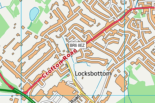 BR6 8EZ map - OS VectorMap District (Ordnance Survey)