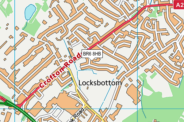 BR6 8HB map - OS VectorMap District (Ordnance Survey)