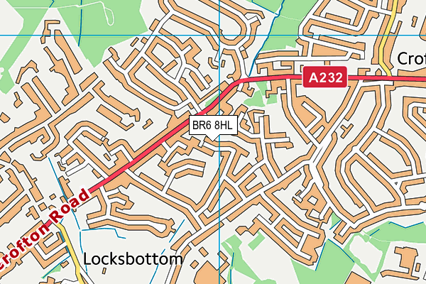 BR6 8HL map - OS VectorMap District (Ordnance Survey)