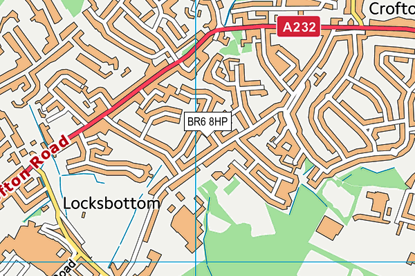 BR6 8HP map - OS VectorMap District (Ordnance Survey)