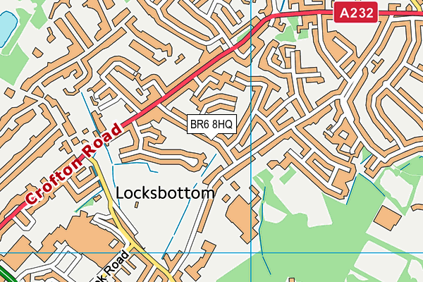 BR6 8HQ map - OS VectorMap District (Ordnance Survey)