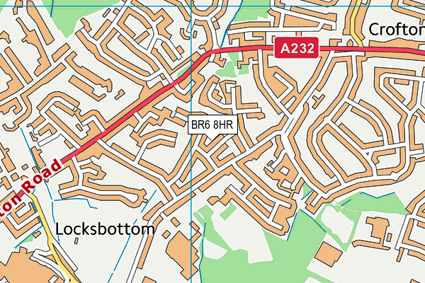 BR6 8HR map - OS VectorMap District (Ordnance Survey)