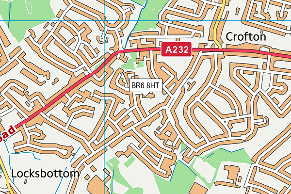 BR6 8HT map - OS VectorMap District (Ordnance Survey)