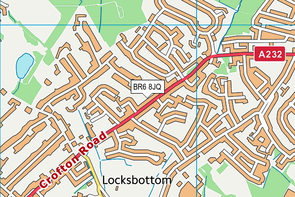 BR6 8JQ map - OS VectorMap District (Ordnance Survey)