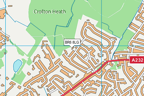 BR6 8LG map - OS VectorMap District (Ordnance Survey)