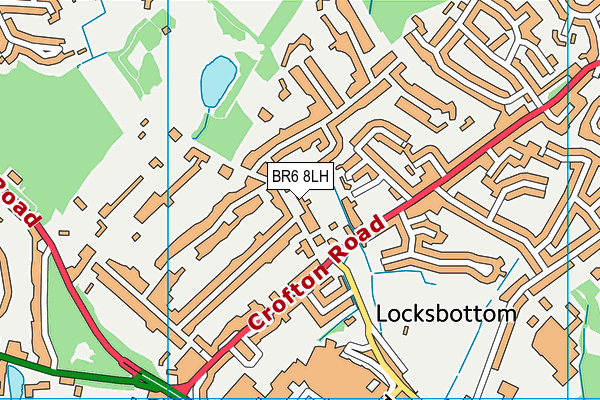 BR6 8LH map - OS VectorMap District (Ordnance Survey)