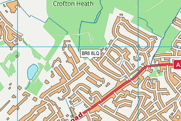 BR6 8LQ map - OS VectorMap District (Ordnance Survey)