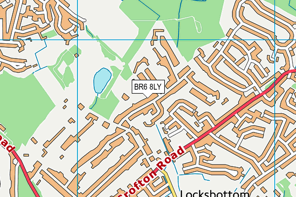 BR6 8LY map - OS VectorMap District (Ordnance Survey)