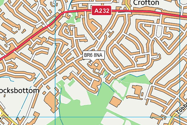 BR6 8NA map - OS VectorMap District (Ordnance Survey)