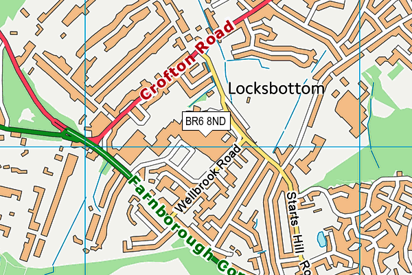 BR6 8ND map - OS VectorMap District (Ordnance Survey)