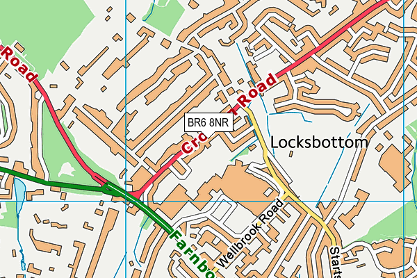 BR6 8NR map - OS VectorMap District (Ordnance Survey)