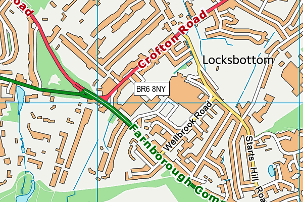 BR6 8NY map - OS VectorMap District (Ordnance Survey)