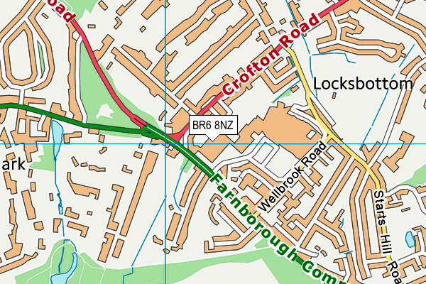 BR6 8NZ map - OS VectorMap District (Ordnance Survey)