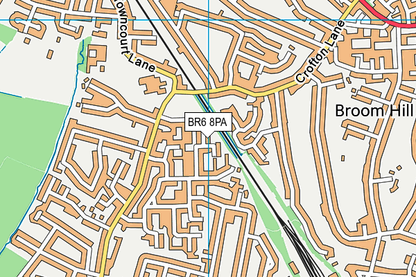 BR6 8PA map - OS VectorMap District (Ordnance Survey)