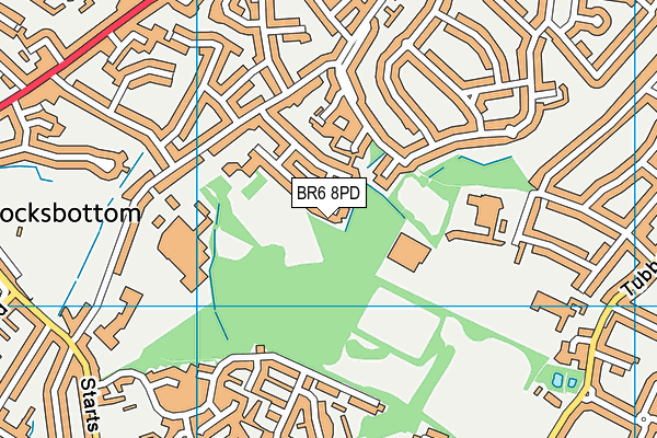 BR6 8PD map - OS VectorMap District (Ordnance Survey)