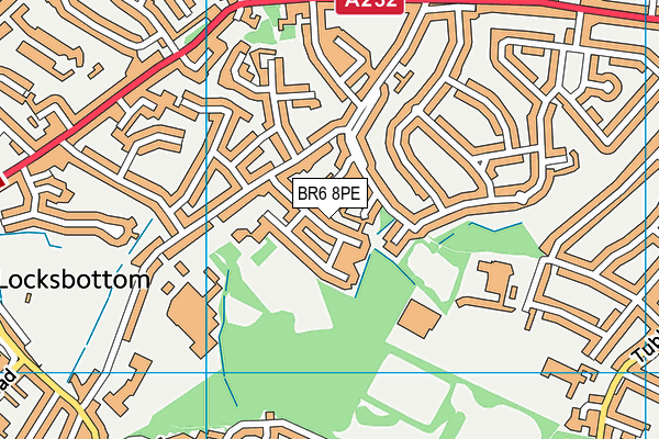 BR6 8PE map - OS VectorMap District (Ordnance Survey)