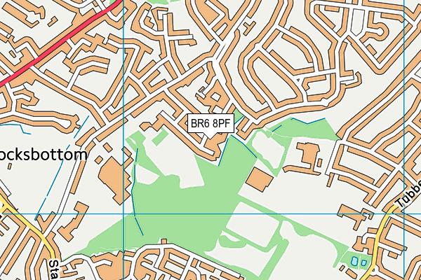 BR6 8PF map - OS VectorMap District (Ordnance Survey)