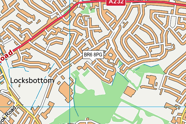 BR6 8PG map - OS VectorMap District (Ordnance Survey)