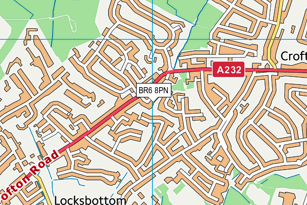 BR6 8PN map - OS VectorMap District (Ordnance Survey)