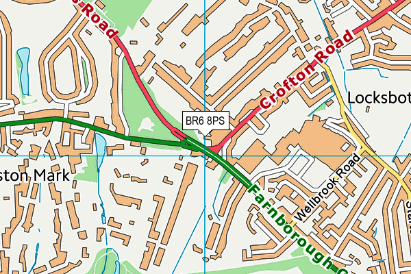 BR6 8PS map - OS VectorMap District (Ordnance Survey)