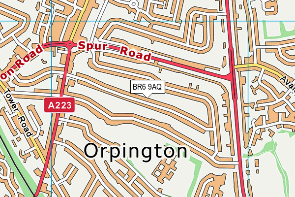 BR6 9AQ map - OS VectorMap District (Ordnance Survey)