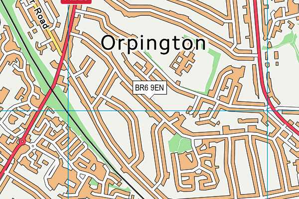 BR6 9EN map - OS VectorMap District (Ordnance Survey)