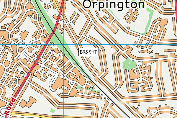 BR6 9HT map - OS VectorMap District (Ordnance Survey)