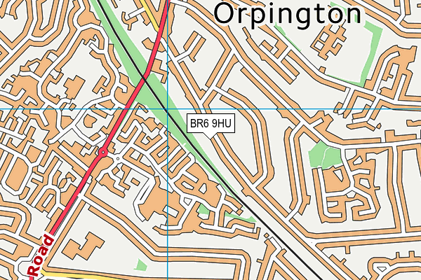 BR6 9HU map - OS VectorMap District (Ordnance Survey)