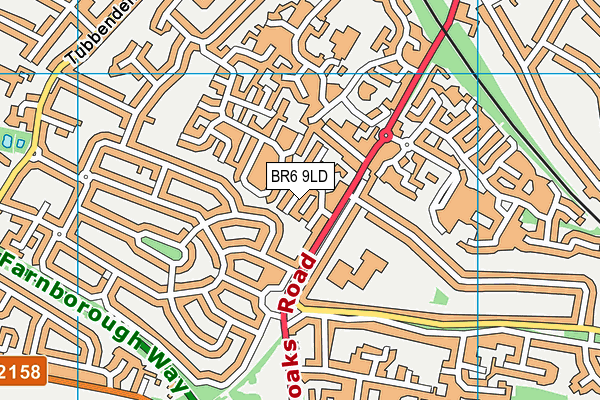 BR6 9LD map - OS VectorMap District (Ordnance Survey)