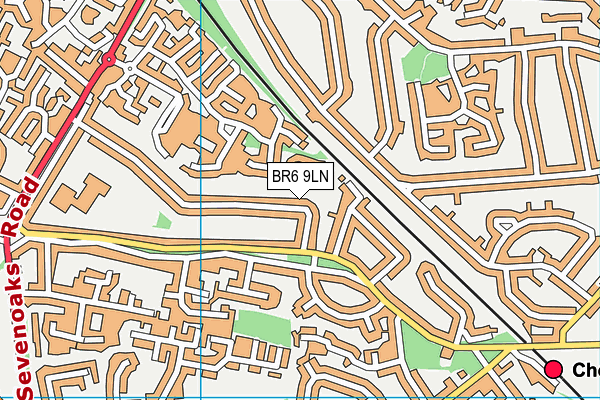 BR6 9LN map - OS VectorMap District (Ordnance Survey)