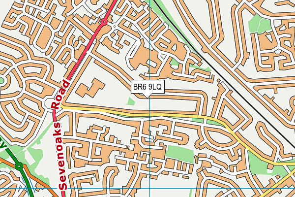 BR6 9LQ map - OS VectorMap District (Ordnance Survey)