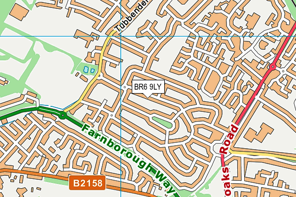BR6 9LY map - OS VectorMap District (Ordnance Survey)