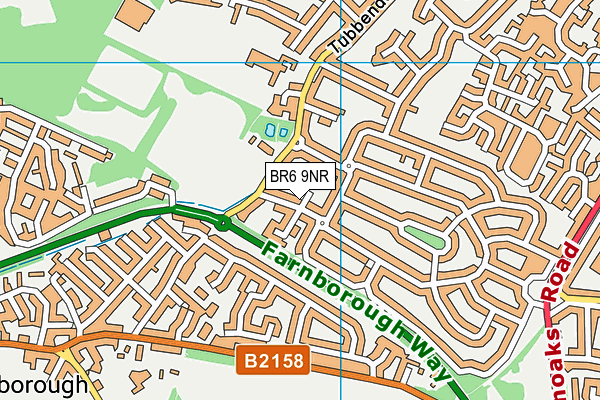 BR6 9NR map - OS VectorMap District (Ordnance Survey)